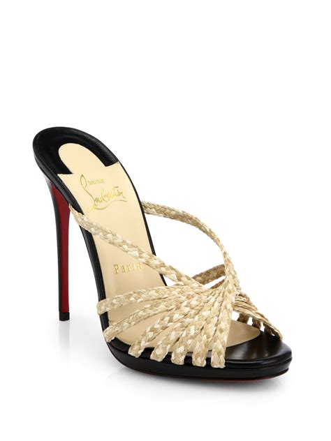 dior raffia shoes|metallic raffia heels.